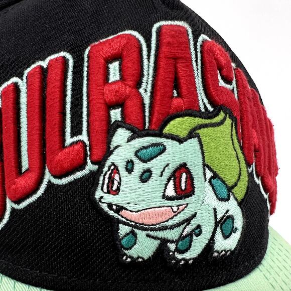 Pokemon Bulbasaur Hat Men's Black Green Outdoor Snapback Summer Baseball Cap - Picture 2 of 10